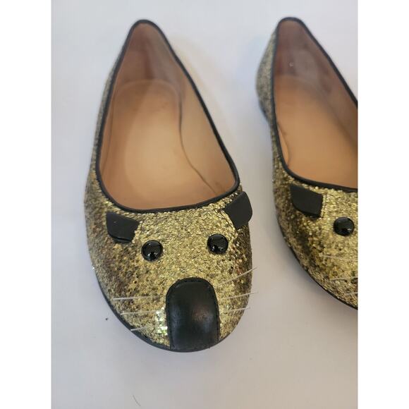 Marc By Marc Jacobs Glitter Mouse Ballet Flats 5.5 - Picture 1 of 14